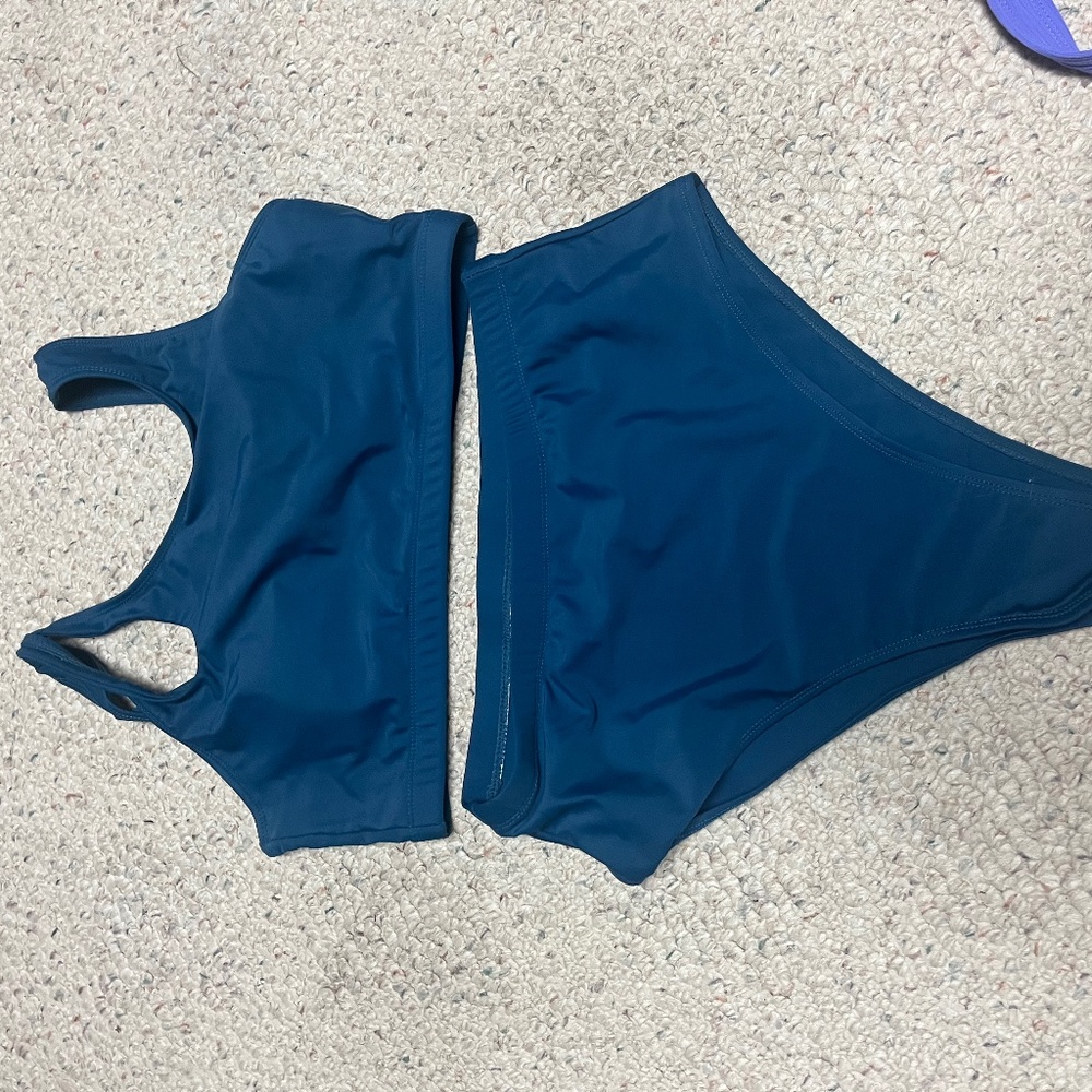 Navy blue swimsuit